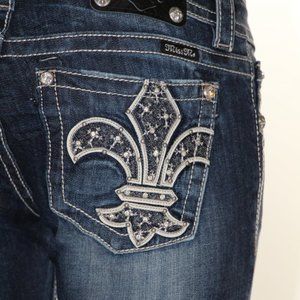 Miss Me Women's Blue Embellished Jeans